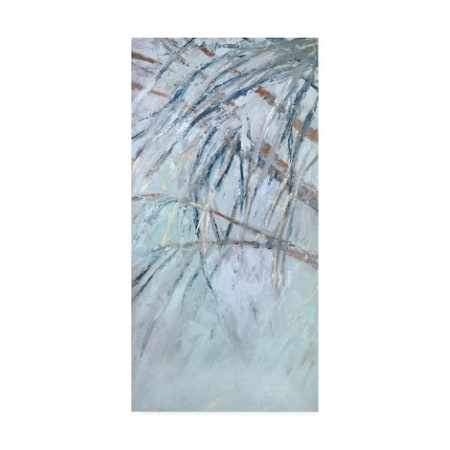 Trademark Fine Art Suzanne Wilkins 'Grey Palms I' Canvas Art, 12x24 WAG14345-C1224GG